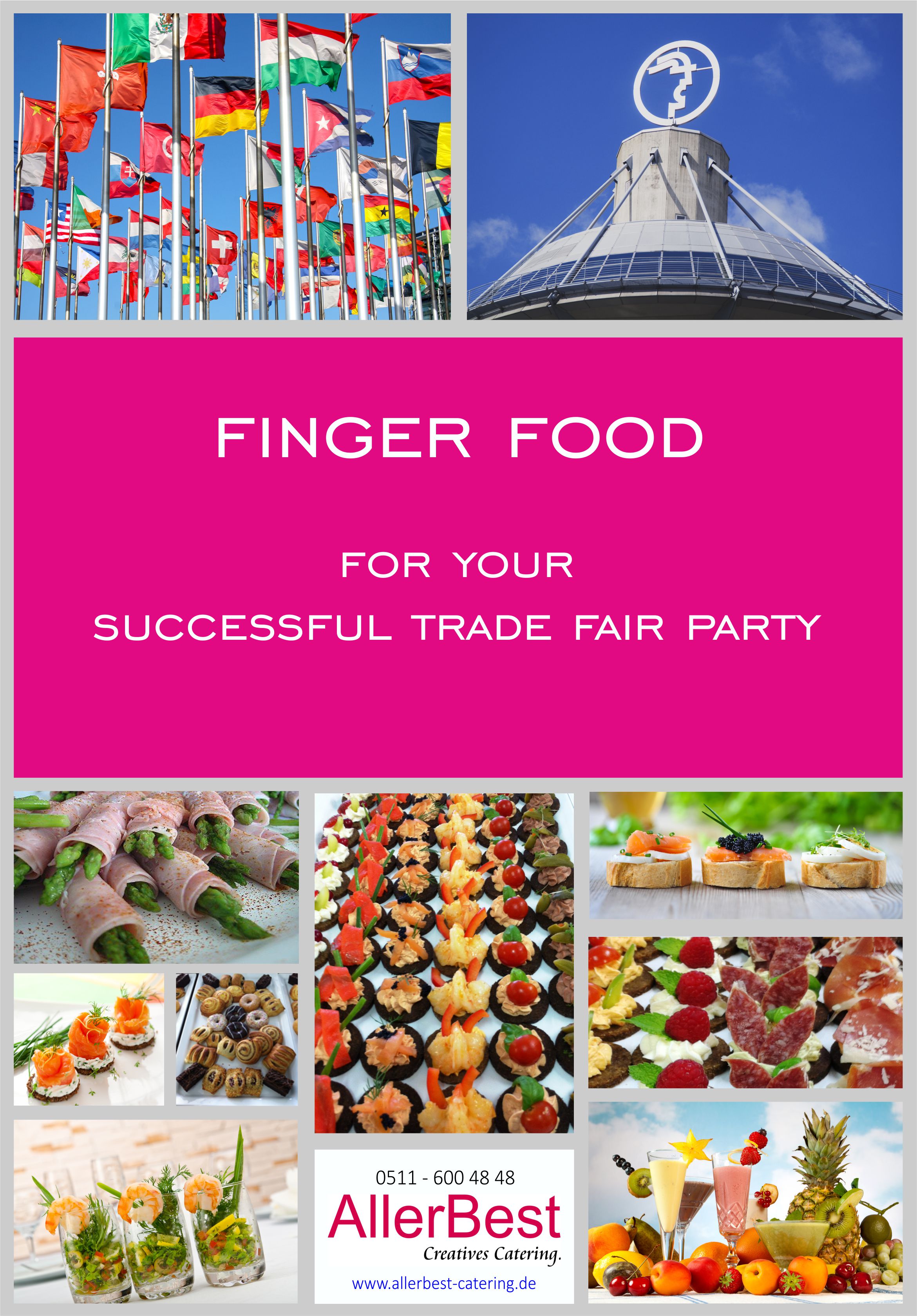 Titelblatt Fingerfood-Modul für Messepartys 2018